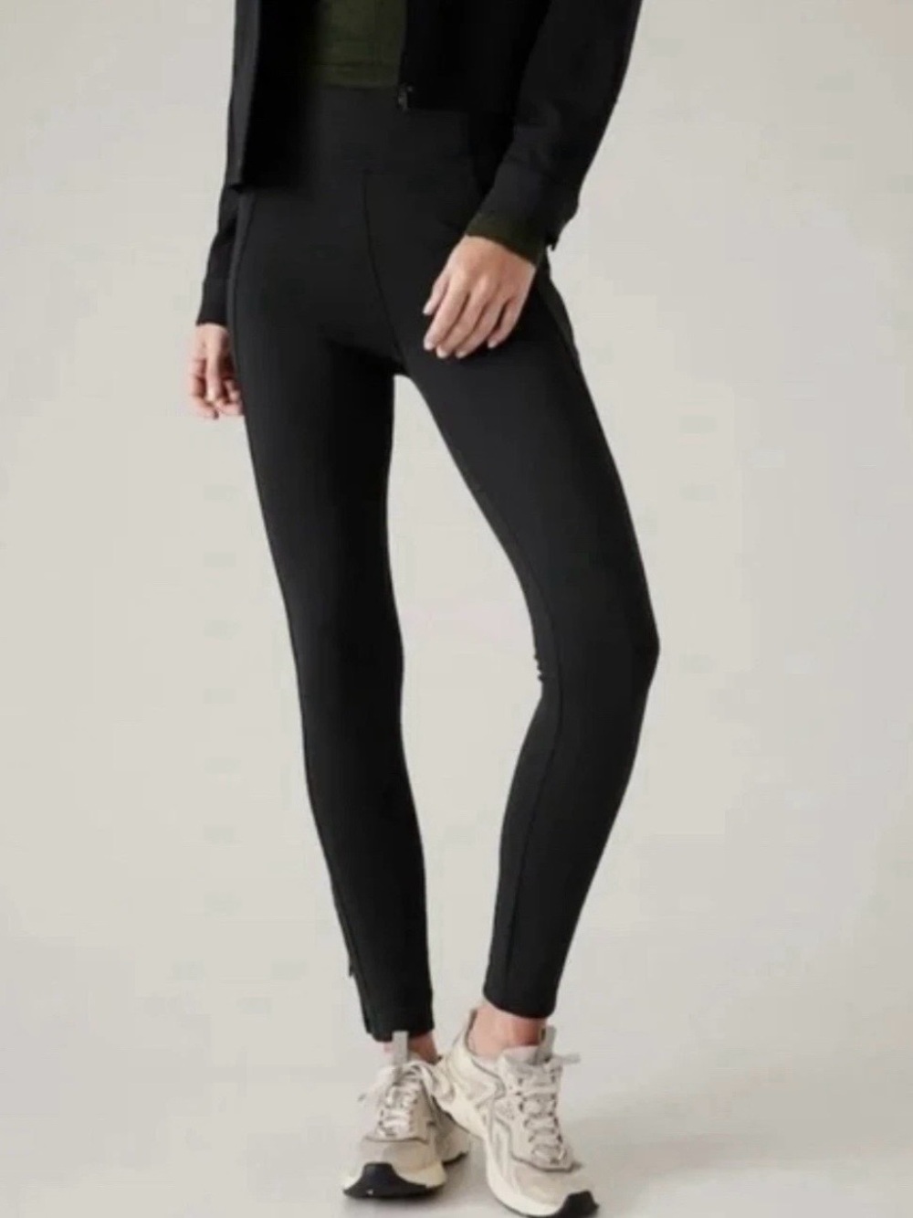 Athleta Delancey Skyline High Rise Black Legging XXSP Athleisure Minimalist Prep